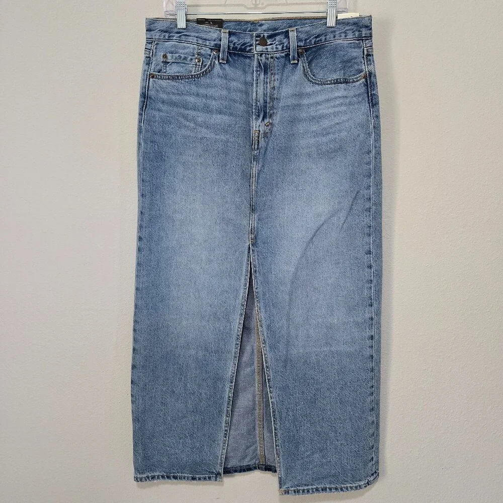Classic Blue Denim Skirt - Picture 1 of 8